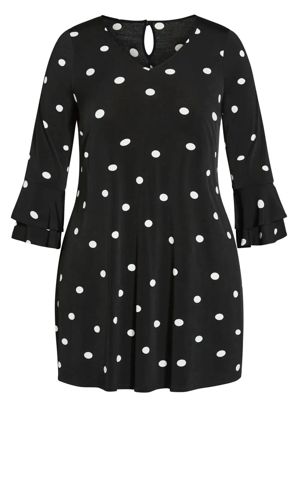 Evans Multi Frill Sleeve Print Dress