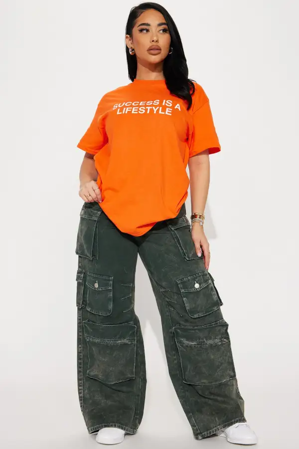 Success Is A Lifestyle T-Shirt - Orange