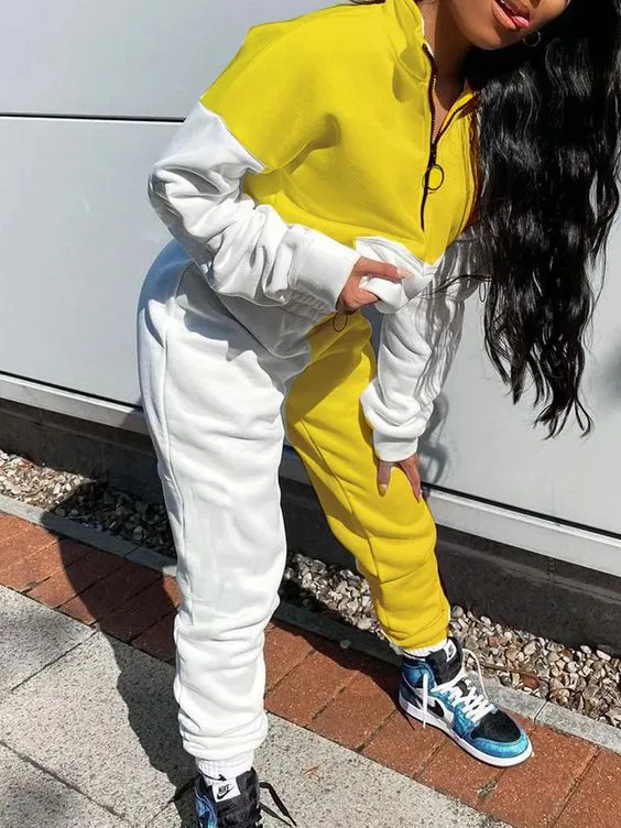 Light Yellow 2 piece set tops and bottoms how perfect and cozy piece for your Halloween day