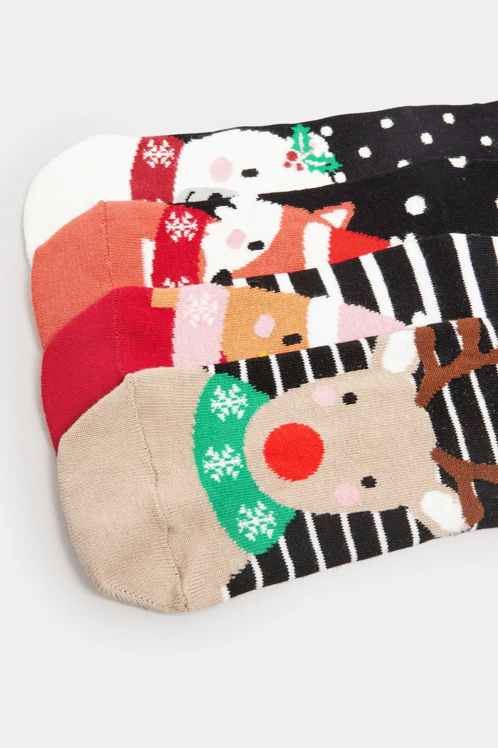 4 PACK Black Animal Christmas Novelty Socks