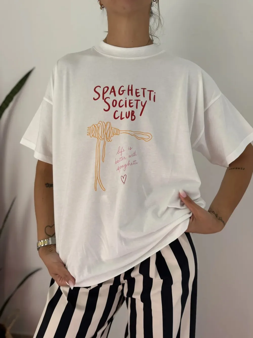 Smooth Graphic Crewneck Cotton Tee Layer