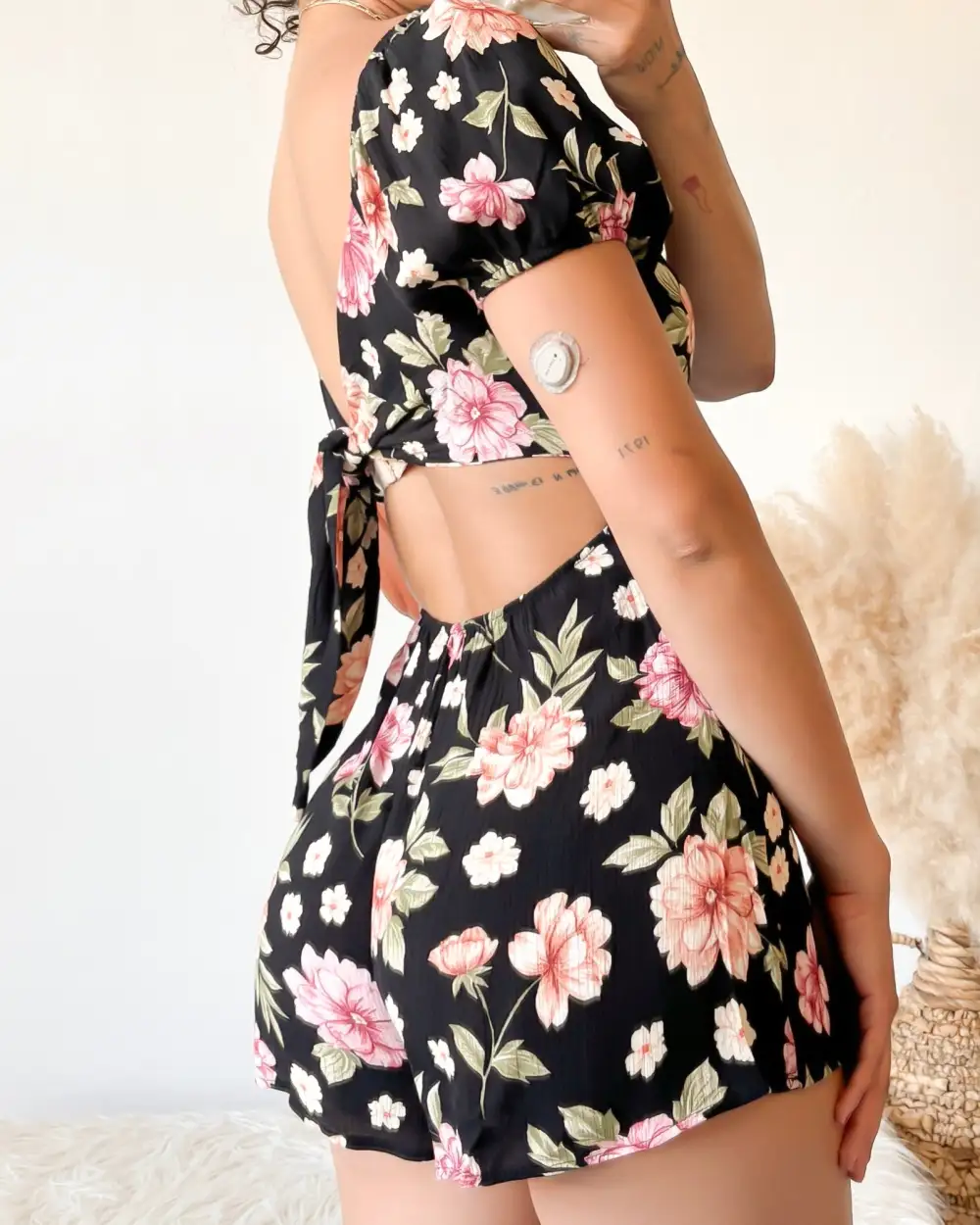 GARDEN ESCAPE FLORAL ROMPER