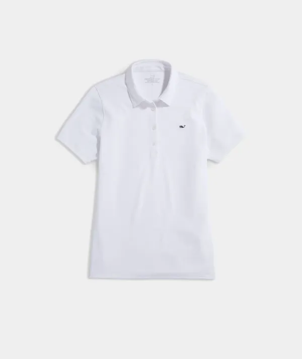 Women's Solid Pique Polo