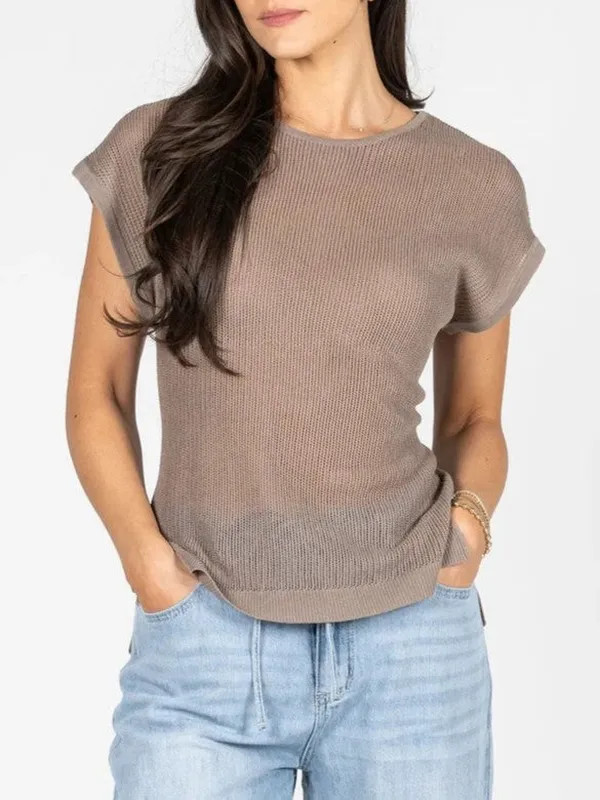 Knit Tie Back Sleeveless Top