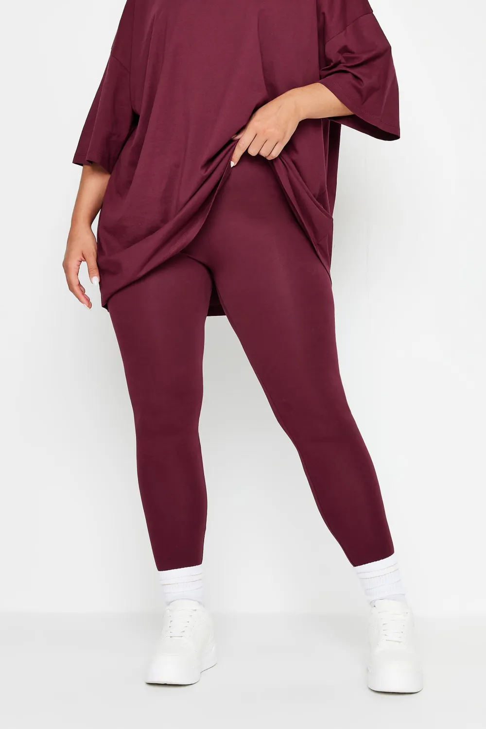 YOURS Curve Chocolate Brown Leggings