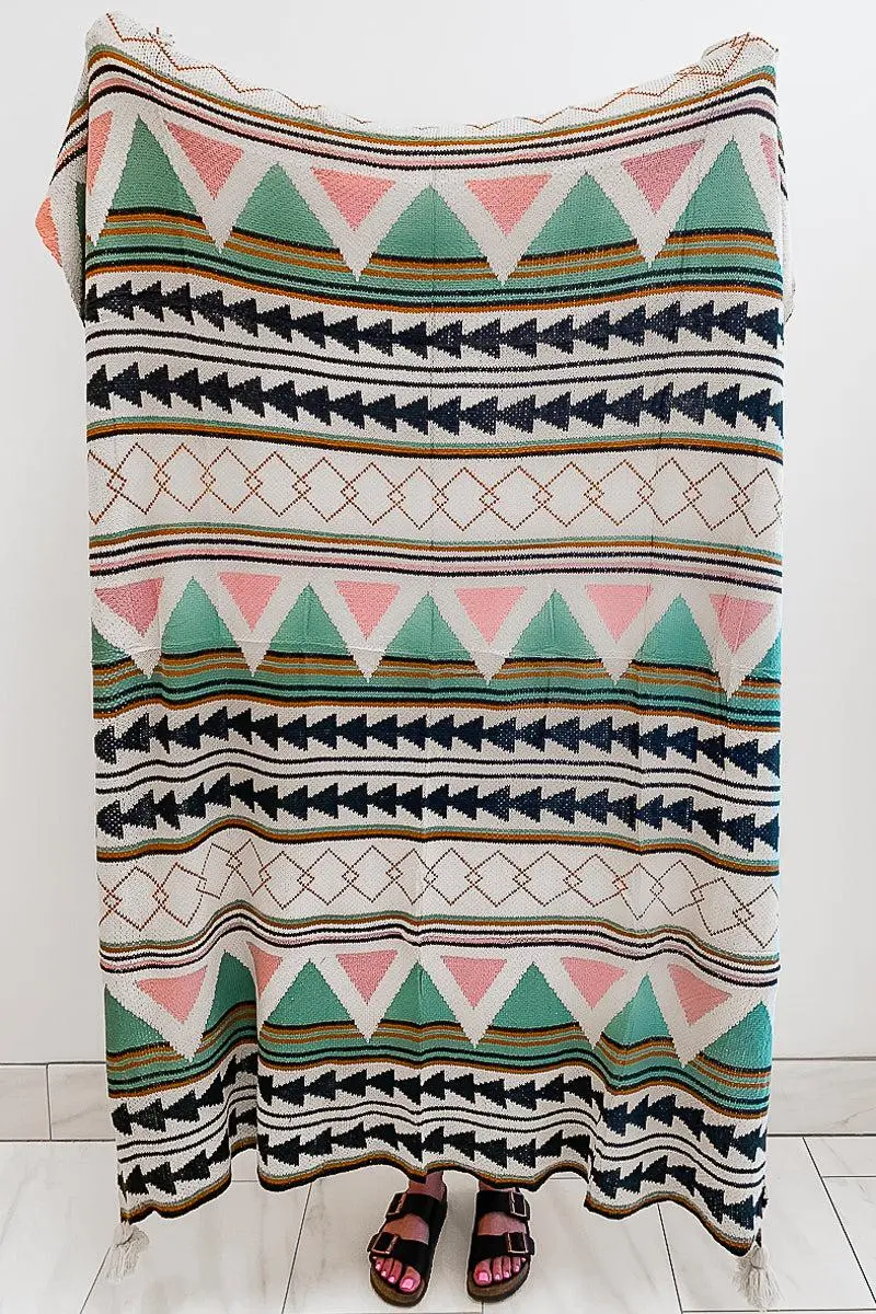 Western Boho Throw Blankets