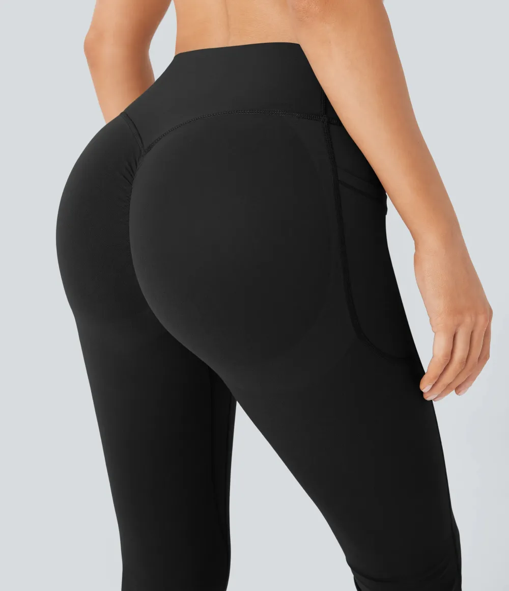 Cinched Butt-Lifting Tummy Control Yoga Leggings