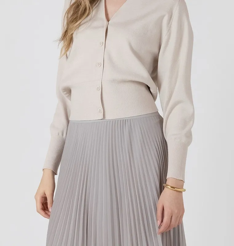 V-Neck Button Front Cardigan