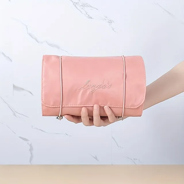 Travel Cosmetic Bag Foldable Makeup Organzier Portable Versatile Toiletry Wash Bag
