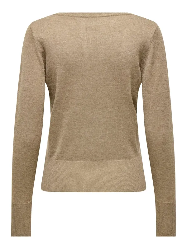 Knit Long Sleeve Crewneck Top