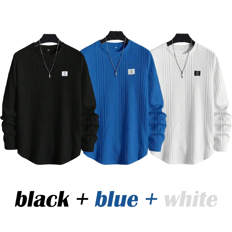 Men's Detail Textured Knit Sweater