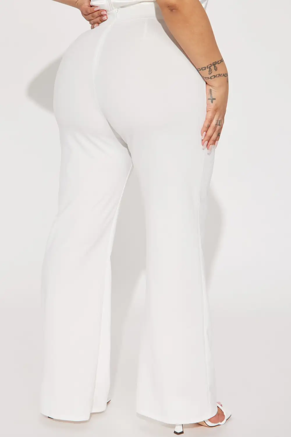 Petite Call It Even Wide Leg Dress Pants - White