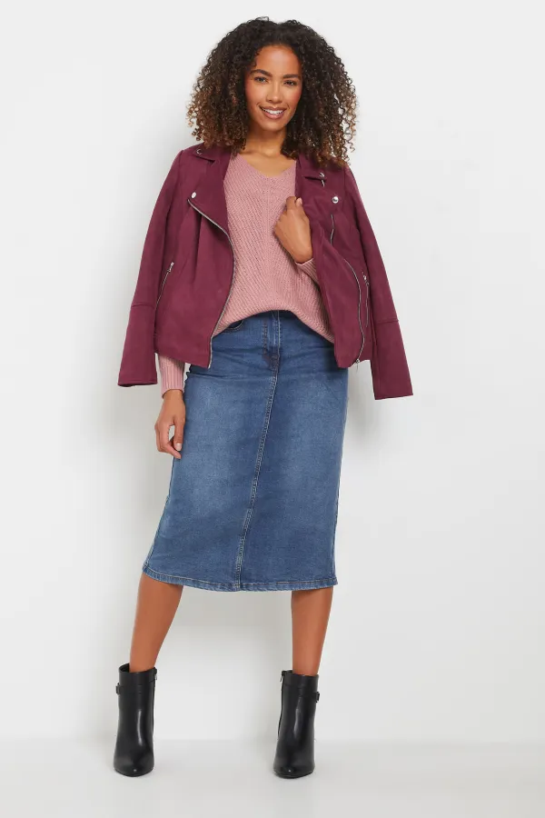 M&Co Fern Green V-Neck Knitted Jumper