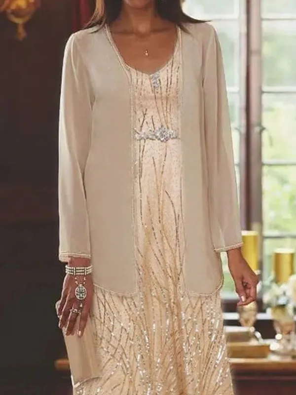 Gathering waist gold line temperament elegant jacket ladies set