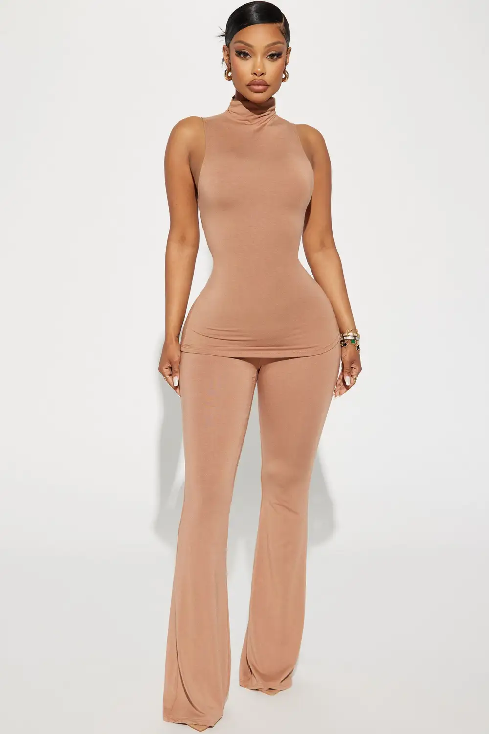 Promise You Butter Snatch Pant Set - Mocha