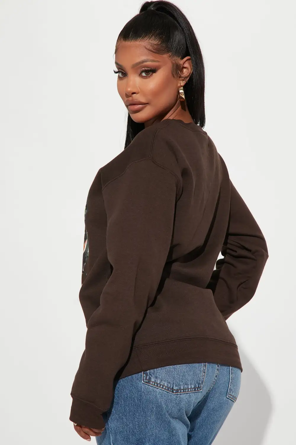 Bambi Crew Neck Sweatshirt - Brown