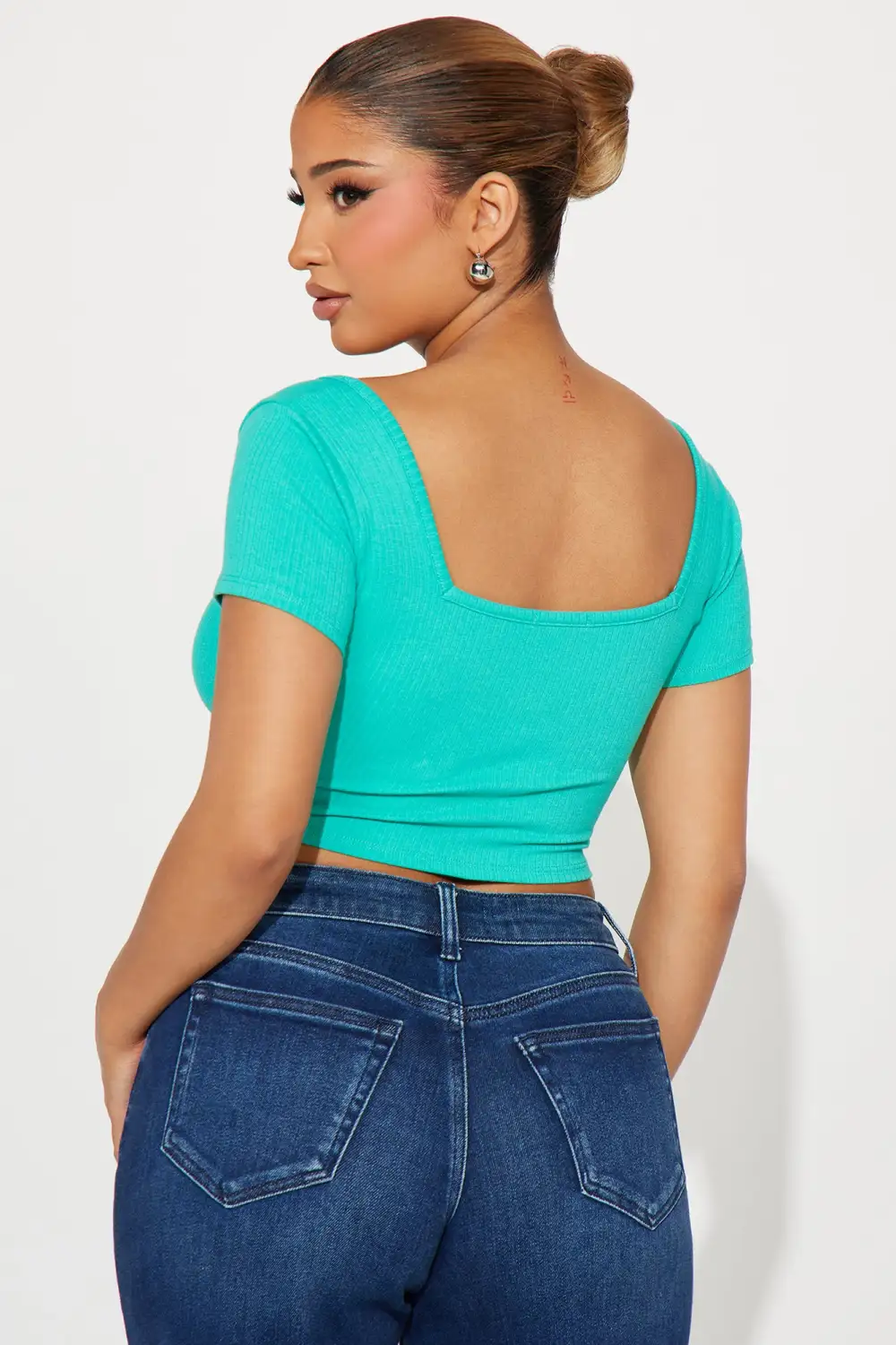 Kassandra Ribbed Top - Mint