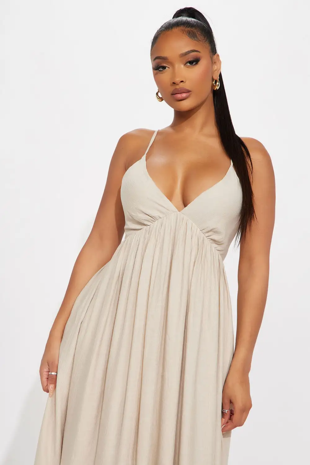 Sweet Memories Maxi Dress - Taupe
