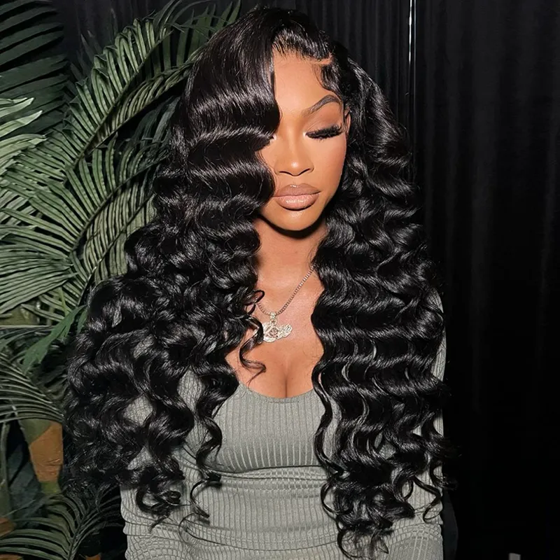 Affordable 13×6 Full Lace Loose Deep Wave Human Hair Wig Sterly Hair