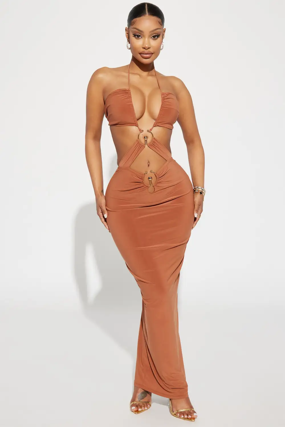 Sexy N Spicy Maxi Dress - Copper