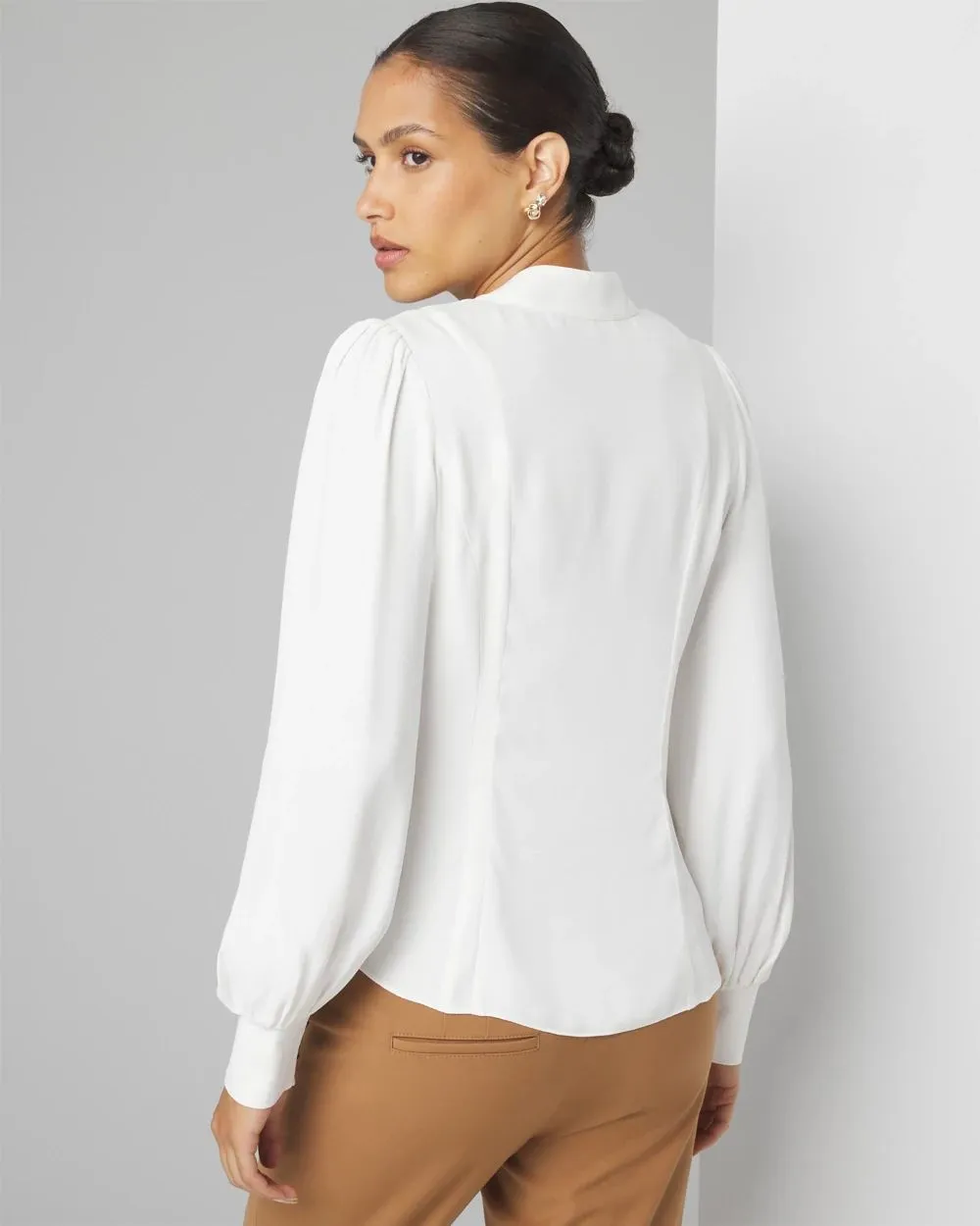 Petite Utility Pocket Button-Up Shirt