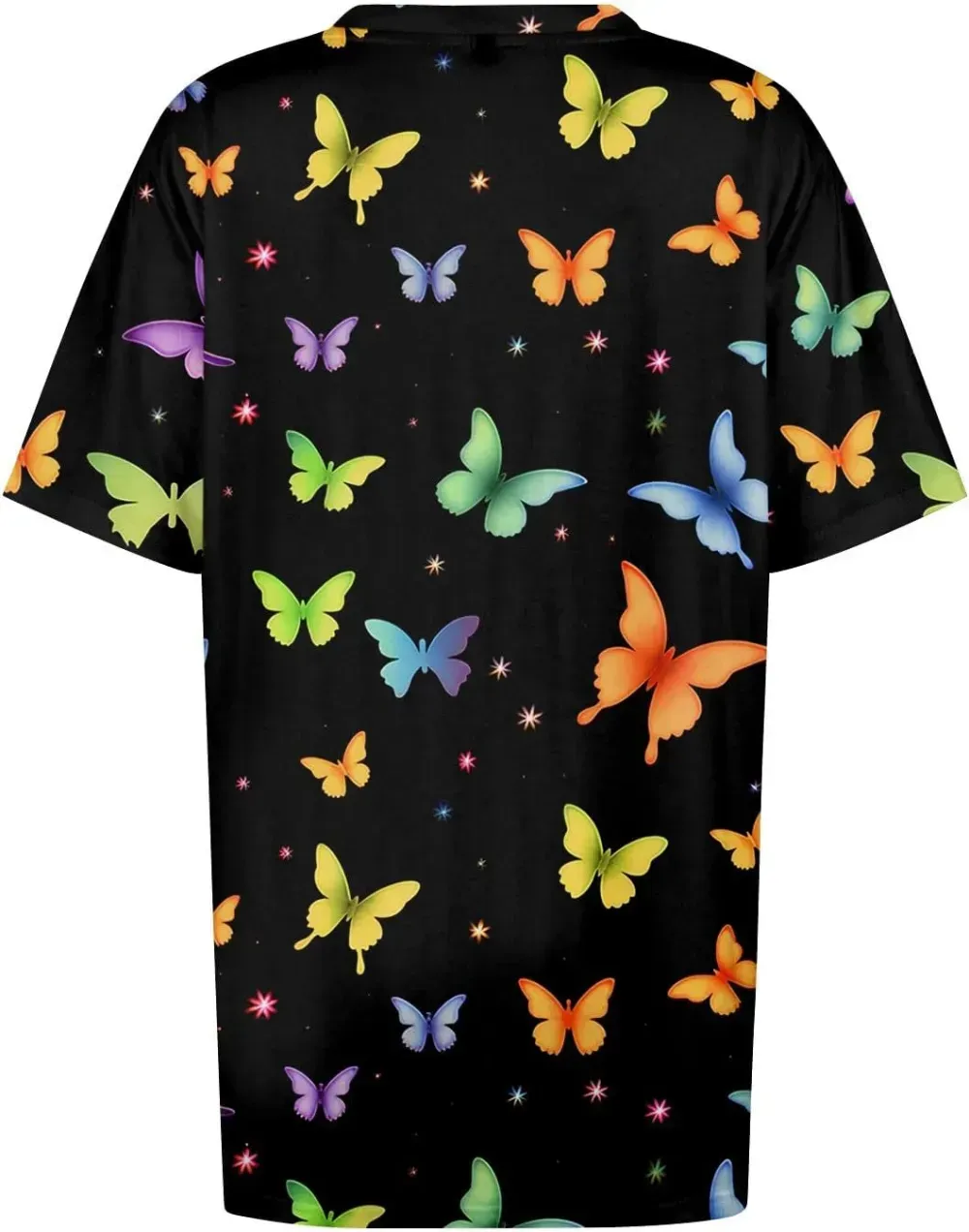 Plus Size Tops for Women Dressy Short Sleeve V Neck Shirts for Women Summer Tops for Women 2024 Floral Print Top