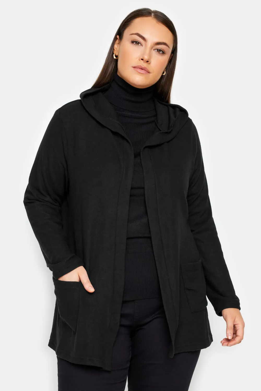 Evans Black Soft Touch Cardigan
