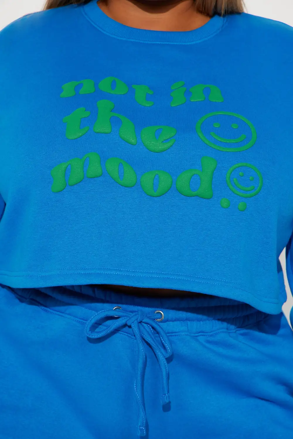 Not In The Mood Sweatshirt - Blue