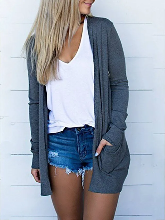 ✨Clearance Sale ✨ -Spring Summer Women's Cardigan Solid Color