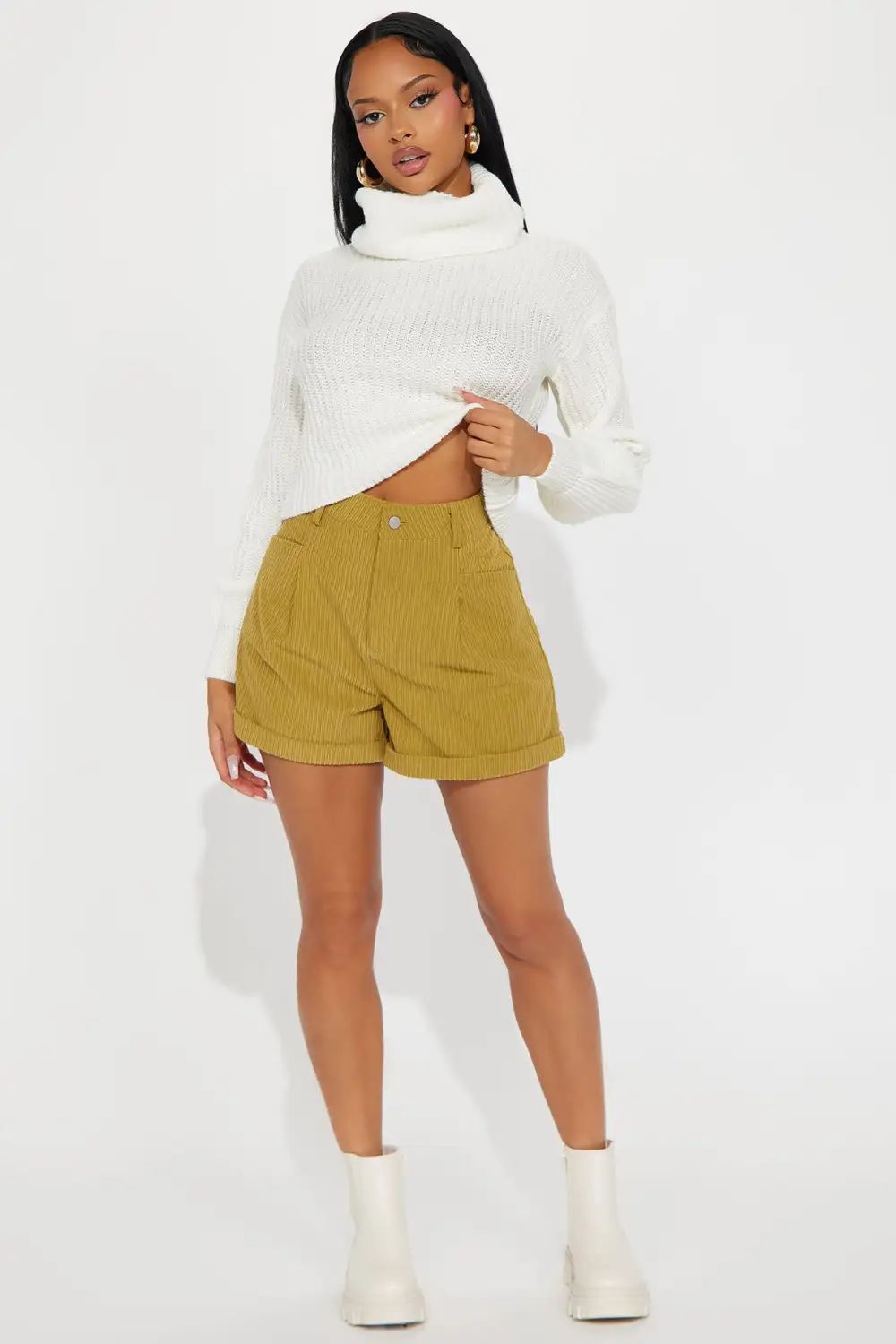 Jaylaani Sweater Top - Ivory