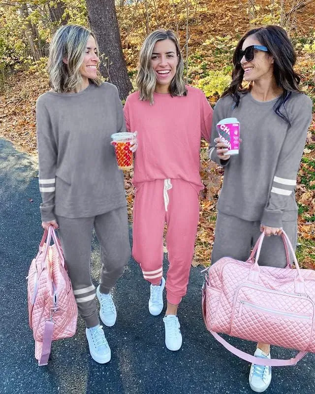 Lounge Sets for Women Two Piece Outfits Sweatsuits Sets Long Pant Loungewear Workout Athletic Tracksuits
