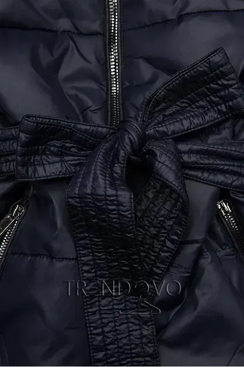 Ladies double-sided parka coat