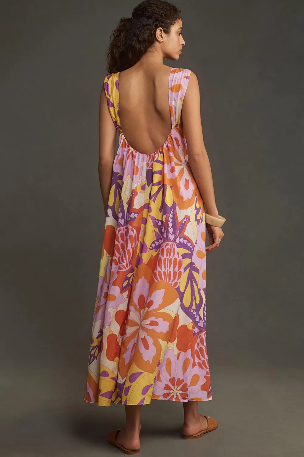 Floral Sleeveless Maxi Dress