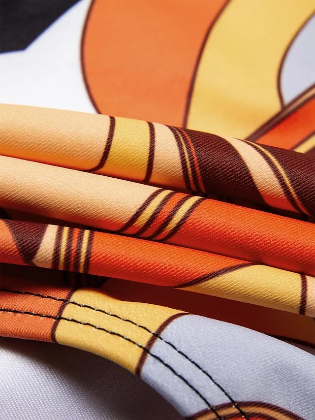 Knotted Print Bikini Swimsuit