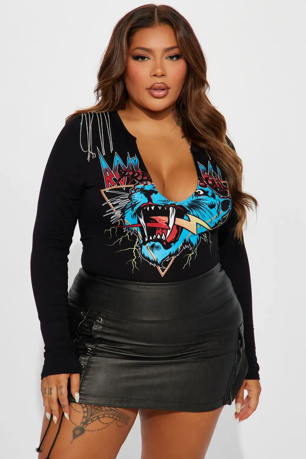 Rock N Soul Bodysuit  - Black
