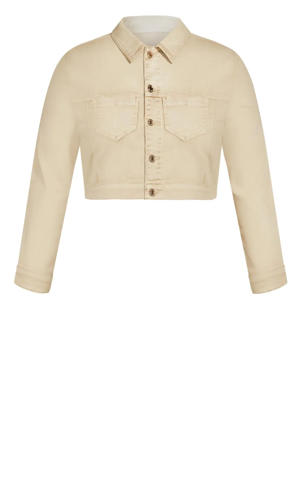 Evans Neutral Ava Denim Jacket