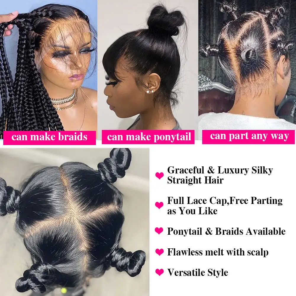 Flash Sale Full Lace Straight Human Hair Wig Sterly Full Lace Human Hair Wigs 180% Density