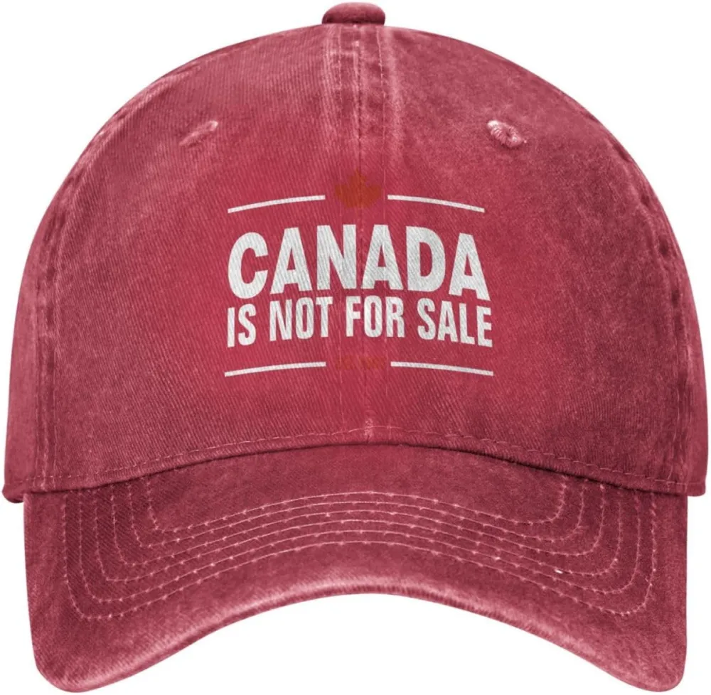 Canada is Not for Sale Trucker Hat for Dad Golf Cotton Washed Denim Baseball Caps