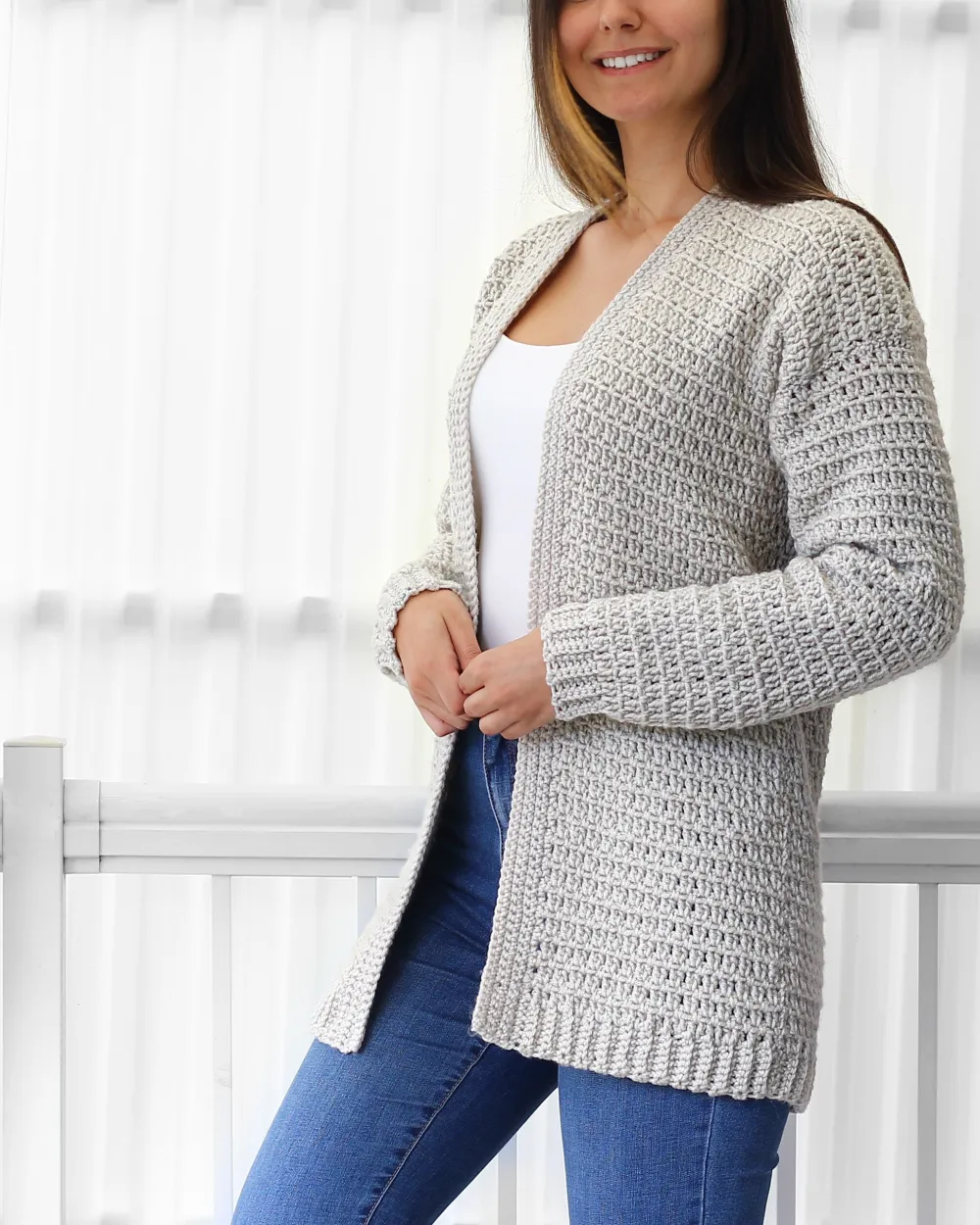 Women's Crochet Cardigan Top