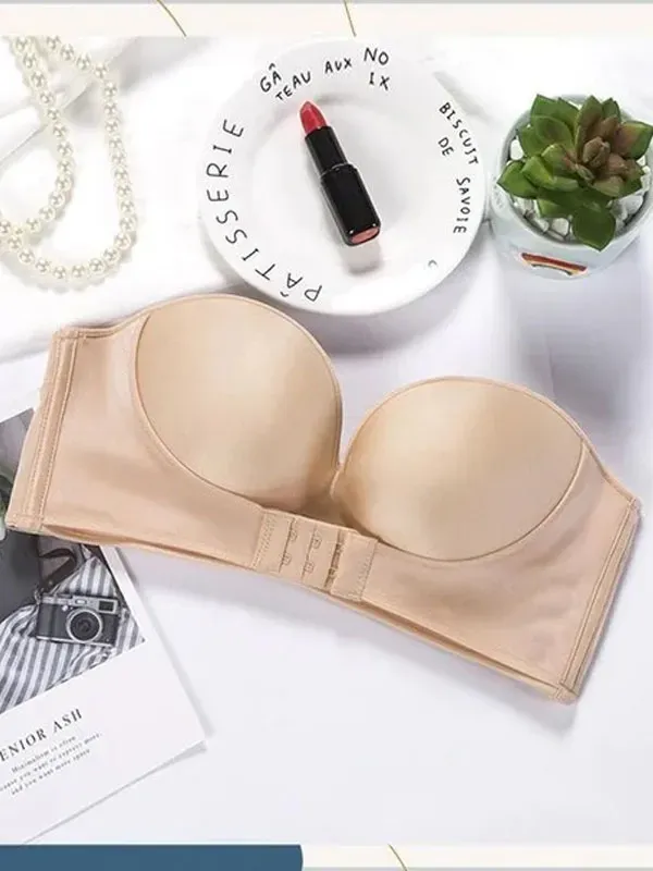 Strapless Front Buckle Lift Bra