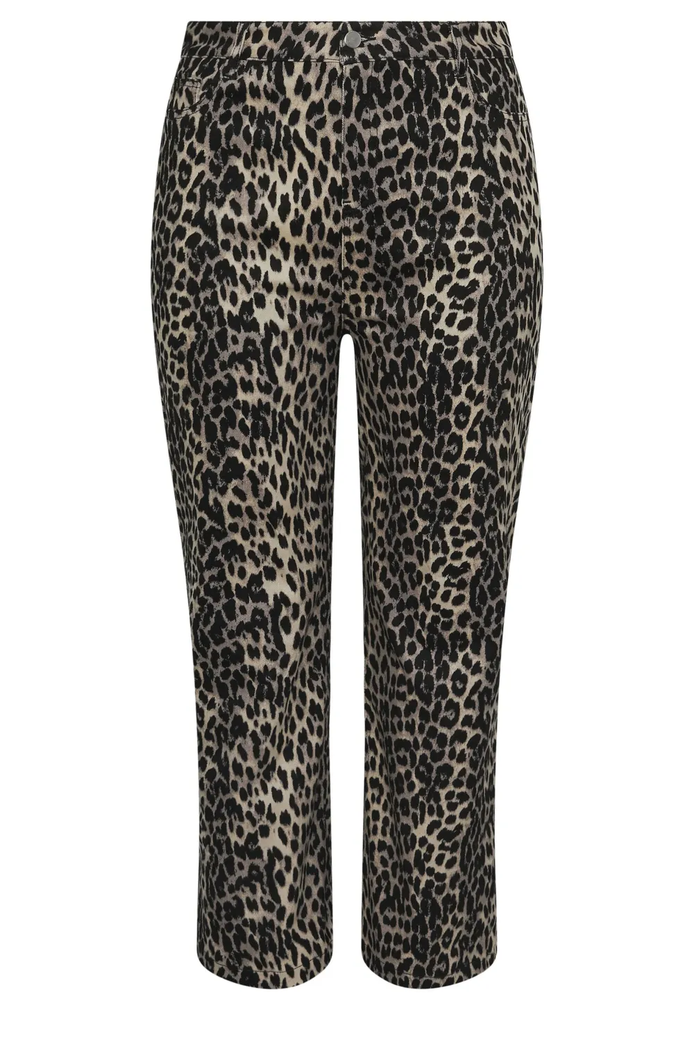 LIMITED COLLECTION Curve Grey Snake Print Wide Leg Jeans