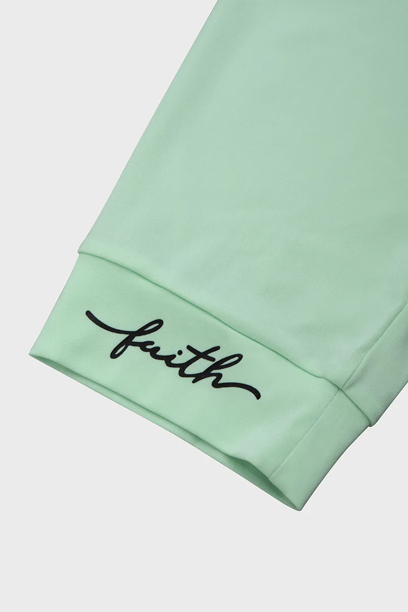 Letter & Heart Print Drawstring Capris Pants
