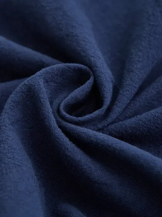 Solid Loosen Casual Cotton V Neck Top