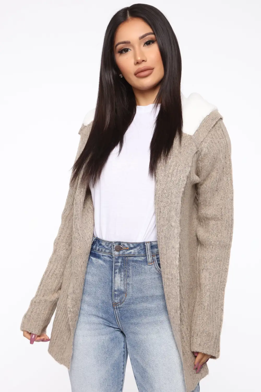 Far Gone Hooded Cardigan - Oatmeal