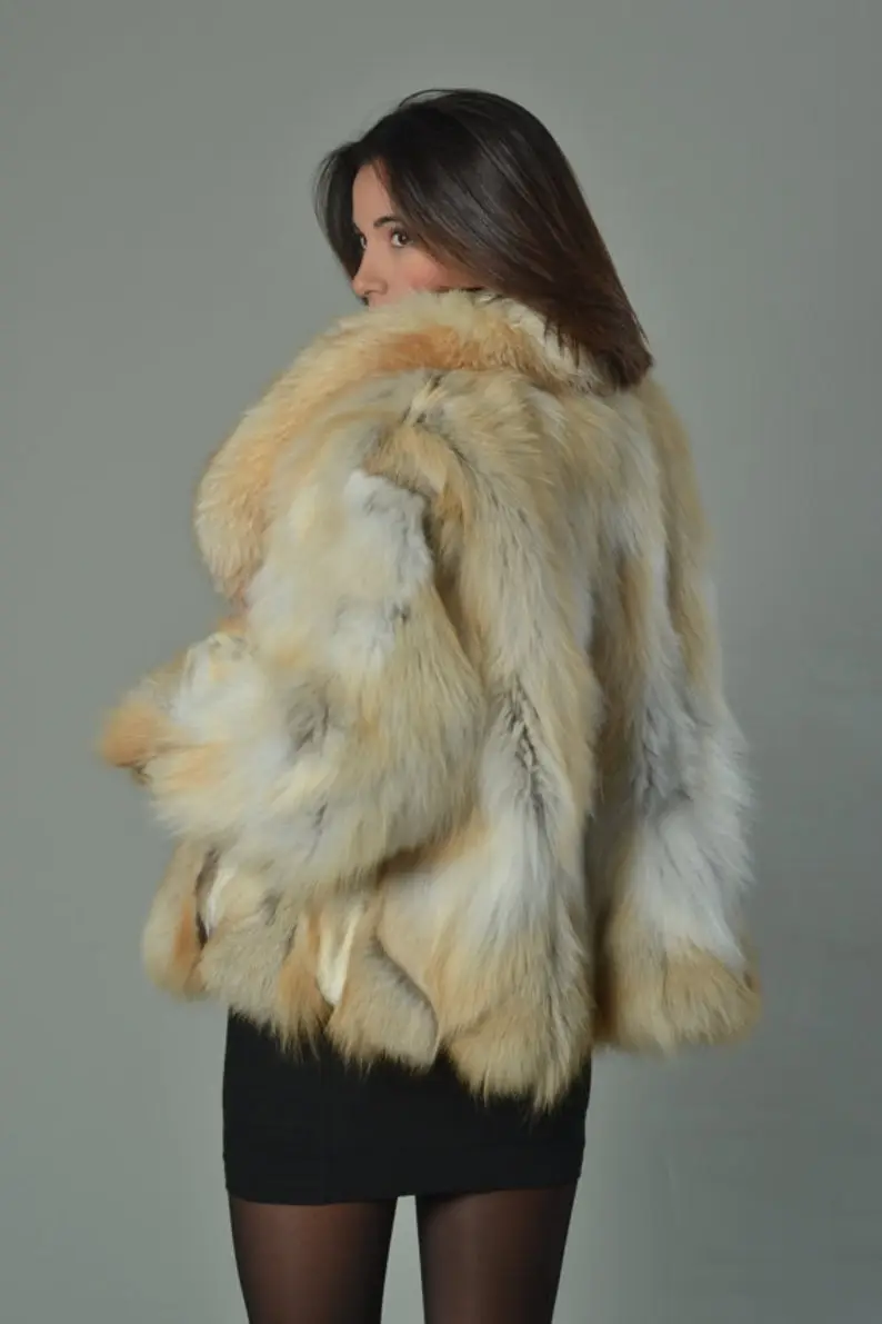 Golden Fox Fur Coat