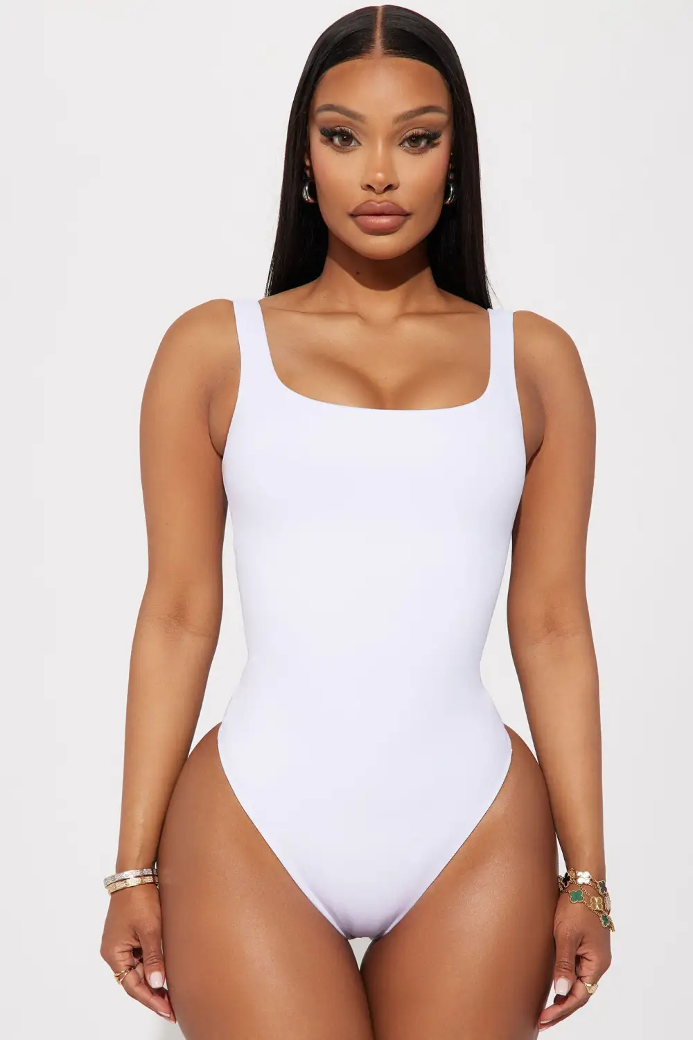 Hot Take Seamless Bodysuit - White