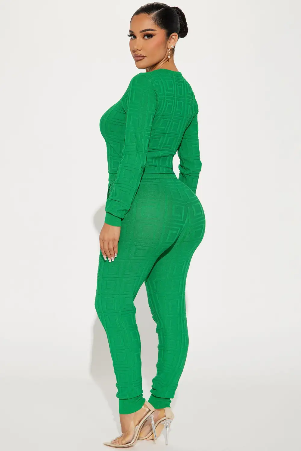 Never Complaining Sweater Legging Set - Green