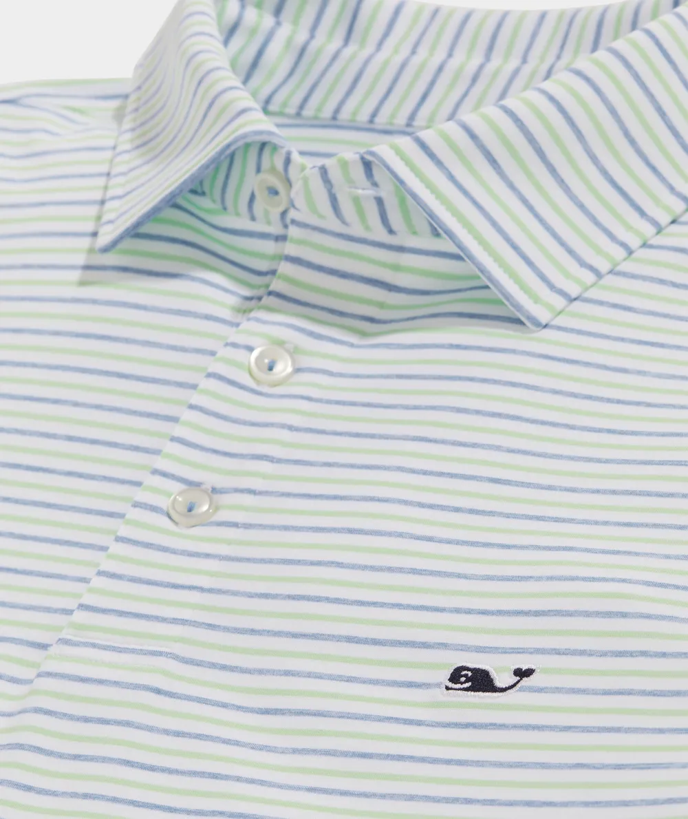 Tri-Color Bradley Stripe Sankaty Polo