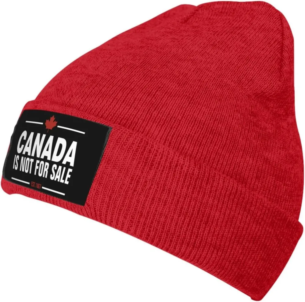 Canada is Not for Sale Unisex Beanie Knit Hat Winter Warm Skull Cap