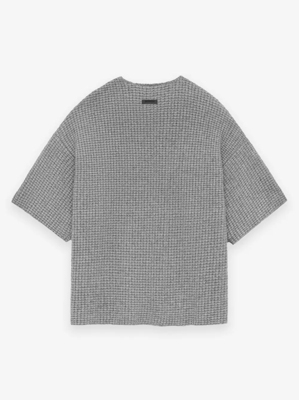 Heavy Waffle Short Sleeve Crewneck Sweater